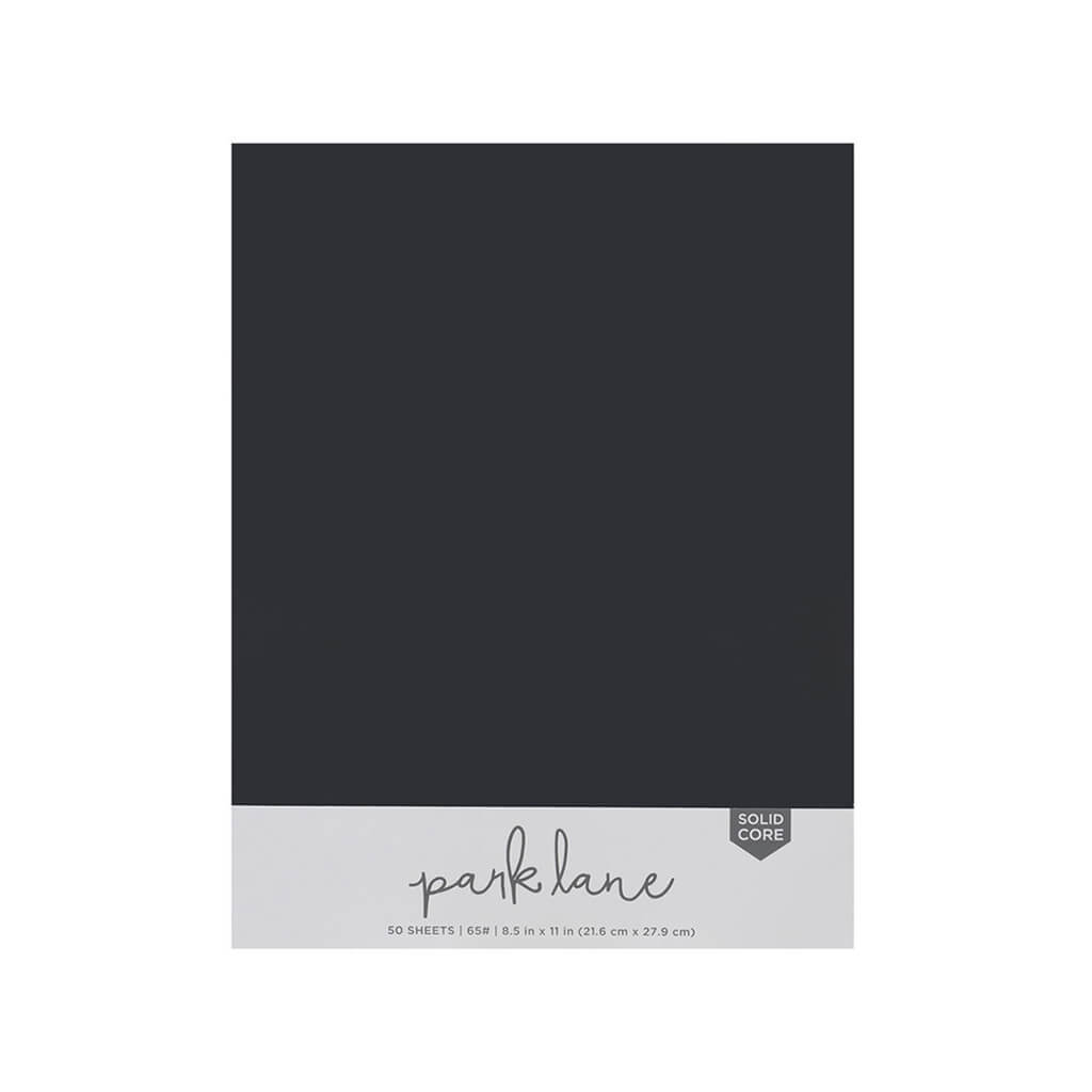 Park lane white core cardstock 65lb (50 hojas) negro