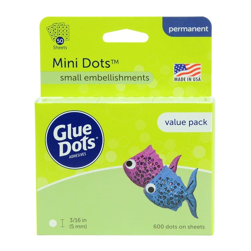 Glue Dots adornos pequeños 3/16” 600 ud