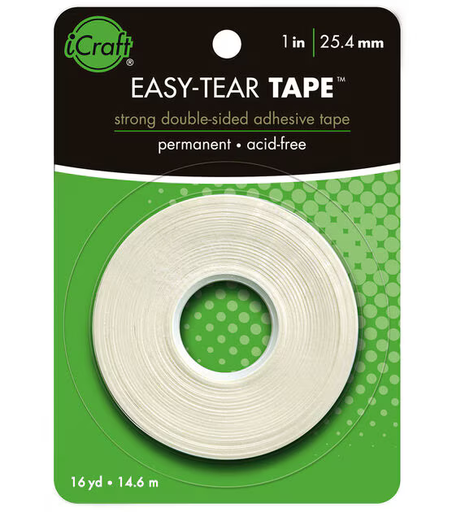 Easy tear tape: cinta adhesiva doble cara 1”