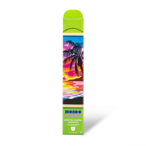 Mondo Llama Paint by number canvas kit de playa tropical