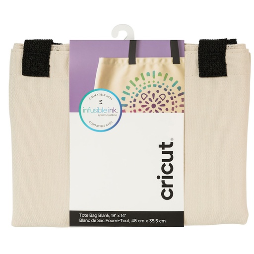 Cricut tote bag personalizable 19” x 14”